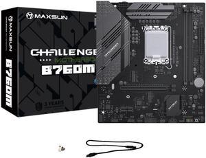 MAXSUN B760M Motherboard LGA1700 DDR5 64GB Supports intel 14th 13th 12th CPU (12400F/13400F/13600) Desktop Computer components