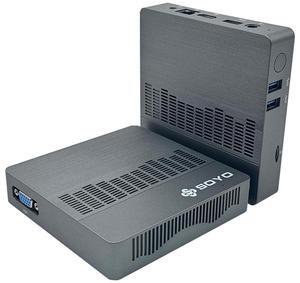 SOYO M2 Air Mini PC Intel Celeron N4000 CPU Window11 6GB RAM 128GB ROM Dual-Band WiFi HDMI+VGA Portable Mini Computer BT4.2