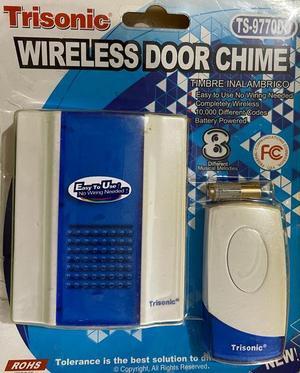 50ft Range Trisonic Wireless Digital Door Bell Chime/8 Melodies/TS9770DD 18z