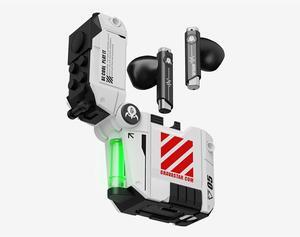 Gravastar Wireless Earbuds Sirius P5,Bluetooth in-Ear Headphones with Stereo Sound,4 RGB Lights,40H Playback,ENC for Clear Call,Bluetooth 5.2,IPX4,Support Multipoint Connection(Defense Mecha)