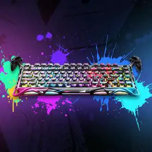 GravaStar Mercury V75 Pro 75% Hall Effect Magnetic Switch Gaming Keyboard-Neon Graffiti