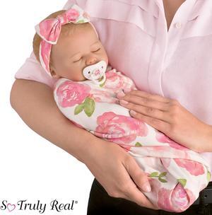 The Ashton - Drake Galleries Rosie Baby Girl So Truly Real® Collectors Edition Lifelike & Hand-painted RealTouch® Vinyl Skin Realistic Weighted Doll by Marissa May 19-inches