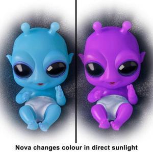 The Ashton - Drake Galleries Nova Out-of-This-World Alien Baby Doll Collection Miniature Alien Babies Handcrafted of TrueTouch® Authentic Silicone Dolls 4-inches