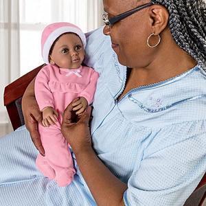 Kayla The Comfort Therapy Doll for Alzheimer's African American Black Baby Doll by Ashton-Drake