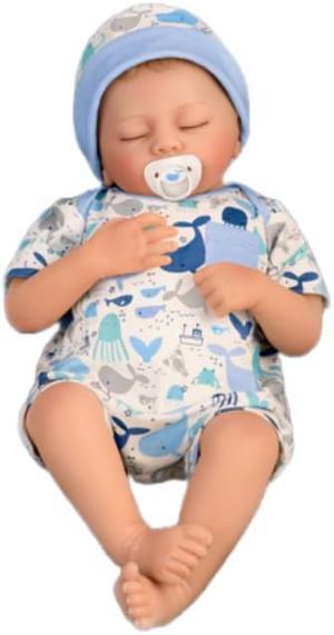 The Ashton - Drake Galleries Seaside Dreams "Breathing" With Quilted Blanket So Truly Real® Lifelike & Handcrafted RealTouch® Vinyl Skin Weighted For Realism Baby Doll by Andrea Arcello 16-inches