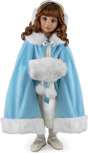 The Ashton-Drake Galleries Victoria Poseable Child Doll in Winter Ensemble by Master Doll Artist Angela Sutter 25-inches Tall
