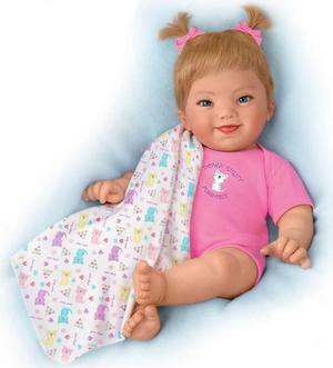 The Ashton - Drake Galleries Down Syndrome Awareness Lifelike Poseable Baby Girl Doll  So Truly Real® Handcrafted of RealTouch® Vinyl with Weighted Cloth body by Master Doll Artist Ping Lau 16-inches