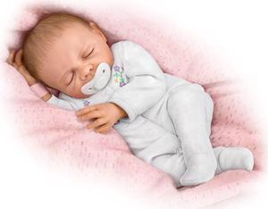 The Ashton - Drake Galleries Baby Girl Doll So Truly Real Collection: Cherish by Renowned Master Doll Artist Denise Farmer 18-inches