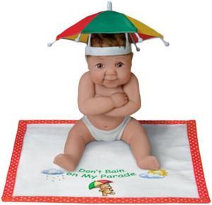 The Ashton-Drake Hats Off to You Baby Collection Issue #20: 'Don't Rain on My Parade' Baby Resin Doll by Sherry Rawn 5.5-Inches