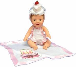 The Ashton-Drake Hats Off to You Baby Collection Issue #21: 'Life's a Piece of Cake' Baby Resin Doll by Sherry Rawn 5.5-Inches