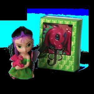 The Ashton-Drake Galleries The Dragonling Darlings Matchbox Collection Issue #6: "Amethyst" Figurine by Jasmine Becket-Griffith 3-Inches