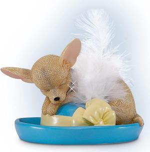The Hamilton Collection The Feather in My Cup Chihuahua Dog Figurine