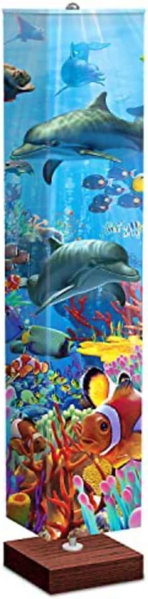 The Bradford Exchange Ocean's Splendor Floor Lamp with Foot Pedal Switch by David Penfound 60-inches