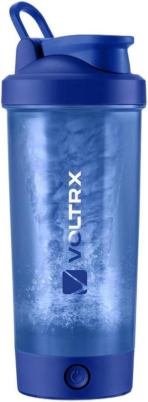 VOLTRX Merger Protein Blender Shaker Bottle USB C Rechargeable Electric Protein Shake Mixer Cups BPA Free 24oz - Blue