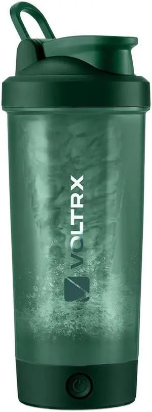 VOLTRX Merger Protein Blender Shaker Bottle USB C Rechargeable Electric Protein Shake Mixer Cups BPA Free 24oz - Green
