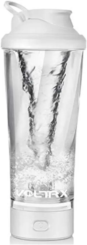 VOLTRX Electric Shaker Bottle - Vortex Boost Portable USB C Rechargeable Protein Blender Shake Mixer BPA Free Waterproof 24 oz White VOLTRX Electric Shaker Bottle - Vortex Boost Portable USB C Rechargeable Protein Blender Shake Mixer BPA Free Waterproof 24 oz White