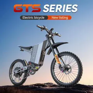 X22 Electric Motorcycle Bike for Adults, GTS Electric Dirt Bike, Peak 6650W Brushless Motor with 72V 30AH Battery, 7 Speed 50MPH Electric Bicycle, 19" x2 MTB Tire Full Suspension Hydraulic Brake
