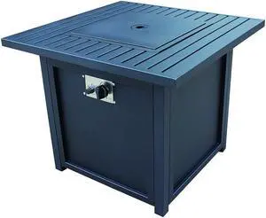 Kettler Palma Rattan Fire Pit table With Aluminium Slat Top