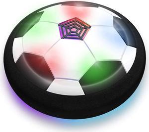Hover Soccer Ball Boy Toys, Rechargeable Air Soccer Indoor Floating Soccer Ball with LED Light and Upgraded Foam Bumper Perfect Birthday Christmas