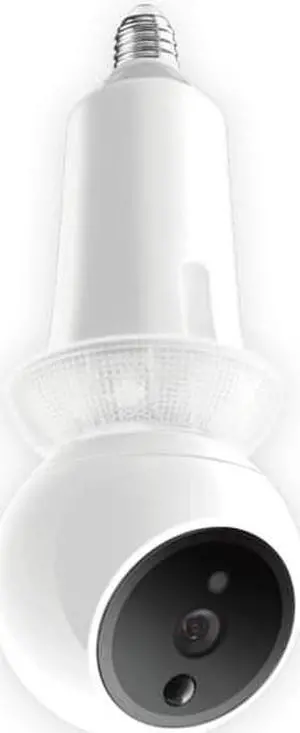 Zeus Biometric Auto-Tracking Light Bulb Indoor Security Camera