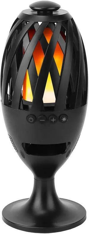 LED Flame Speakers Torch Wireless Speaker Waterproof Stereo Bass Speaker Outdoor Light-Up Speaker Atmosphere LED