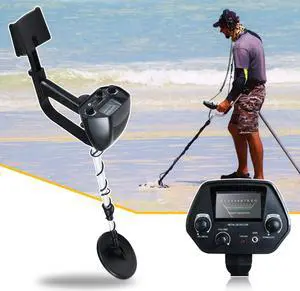 Camping Metal Detector with Pin Pointer, Quick Silver Metal Detector for Adults & Kids, Hobby Explorer Waterproof Search Coil- Black XH