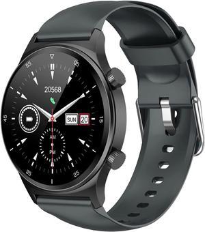Smart Watch,Smartwatch for Men Women IP68 Waterproof Activity Tracker ,1.32HD Full Touch Screen Heart Rate Monitor Pedometer Sleep Monitor for Android iOS Phones(black)