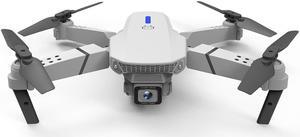 E88 Drone 1080P HD Camera WiFi Collapsible RC Quadcopter Helicopter Toy-Black-1 Battery