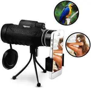 IPRee® MNV-L2 12X50 BAK4 HD Optical Monocular Hunting Camping Telescope Night Vision With Tripod