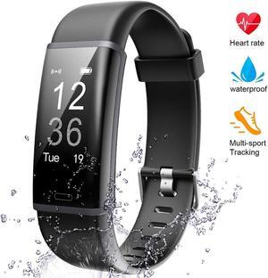 bracelet-black, fitness tracker, with blood pressure heart rate sleep health monitor, for men and women, upgraded waterproof activity tracker watch, pedometer calorie pedometer