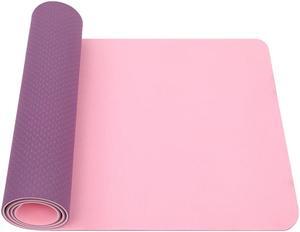 Yoga Mat Classic 1/4 Inch Thick Pro Yoga Mat Eco Friendly Non Slip Fitness Exercise Mat with Carrying Strap-Workout Mat for Yoga, Pilates and Floor Exercises