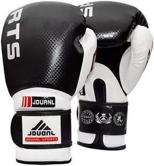 Professional Men Women Boxing Martial Arts Training Gloves BLACK, 10 Ounce