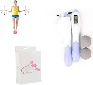 " Pink Home Gym Full Body Exerciser Electronic Jump Skip Rope from Rock Force Club Pink"