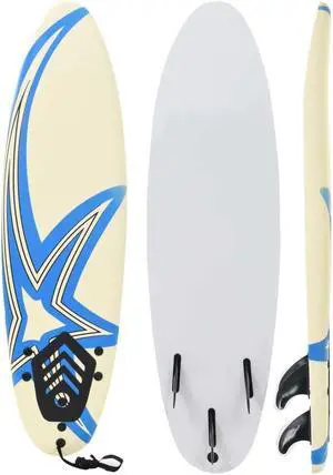 "Surfboard 66.9 Star -  Tree Thruster Fins  "