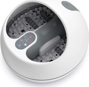 Steam Foot Spa Bath Massager, RENPHO Foot Sauna Care with Fast Heating, No Water Pouring, and 4 Pedicure Massage Rollers, More Effective and Safer Than Traditional Foot Tub, Best for Stress Relief