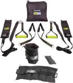Gofit Gf-gs Gravity Straps Set & Gf-10w Ankle Weights Adjusts From 1lb To 10lbs