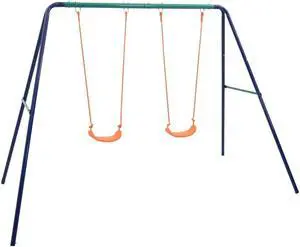 Swing Set with 2 Seats Steel