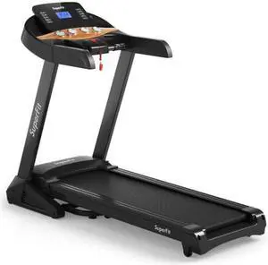 3.75HP Electric Folding Treadmill with Auto Incline 12 Program APP Control