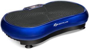 3D Vibration Plate Fitness Machine with Remote Control-Blue