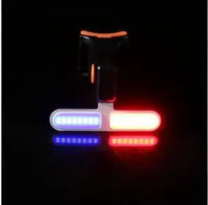 Cycling tail light - usb - The word warning