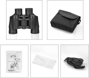 60x60 High Power Binoculars With Coordinates Portable Telescope LowLight Night Vision For Hunting Sports Travel Sightseeing - default