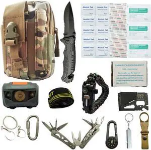 Travel outdoor equipment new first aid kit emergency survival kit tool car sos first aid kit set box - Camouflage
