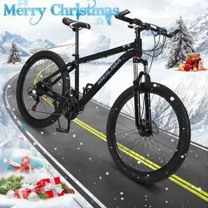 Mountain Bike 26-inch Outdoor Sports, 21-Speed , Suitable For Men And Women - 136*73*19CM, Black