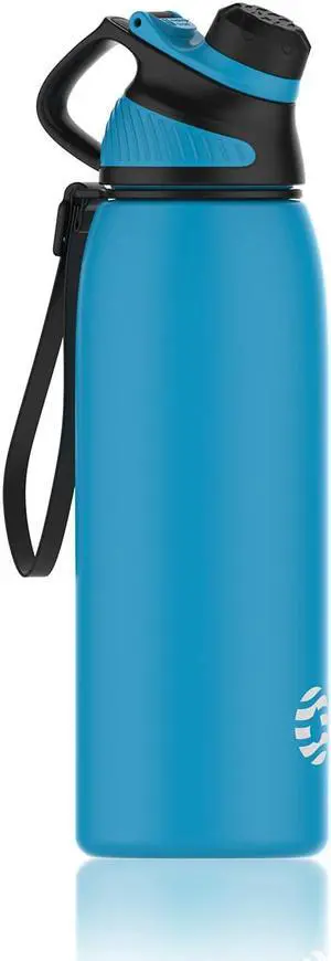 Healter 20oz Leakproof Free Drinking Water Bottle with Spout Lid for, 600ml Stainless Steel Sports Water Bottle for Fitness, Gym and Outdoor Sports