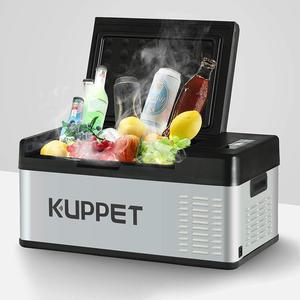 KUPPET Portable Refrigerator/Fridge 20Qt, Vehicle Refrigerator - Car Freezer, Dual Temperature Electric Cooler for Camping, Beach Party, Travel, Picnic Outdoor - 12/24V DC and 100-240V AC, -4°F ~ 68°F