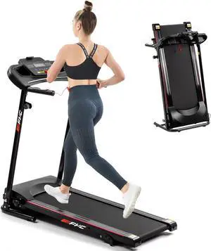 FYC Folding Treadmill for Home with Bluetooth &Incline, Electric Treadmill Running Exercise Machine Portable Compact Treadmill Foldable for Home Gym Fitness Workout
