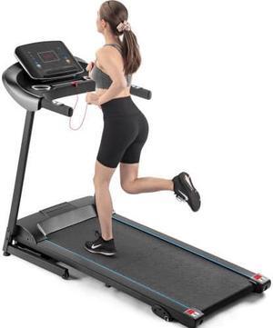 Electric Motorized Treadmill with Audio Speakers, Max. 10 MPH and Incline for Home Gym AL