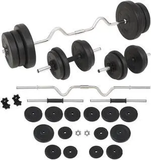 Barbell and Dumbbell Set 132.3 lb