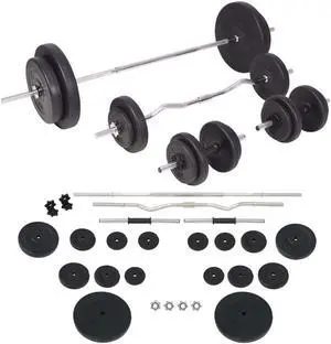 Barbell and Dumbbell Set 198.4 lb
