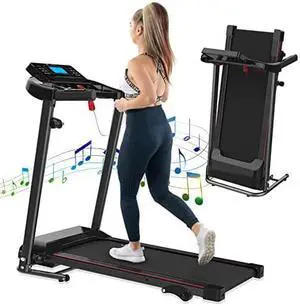 FYC Electric Treadmills with Incline and Bluetooth;  2.5HP Folding Treadmill for Home Exercise;  Foldable Portable Running Machine Walking Jogging Workout for Home Office Max 265 LBS Weight Capacity